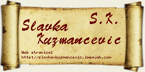Slavka Kuzmančević vizit kartica